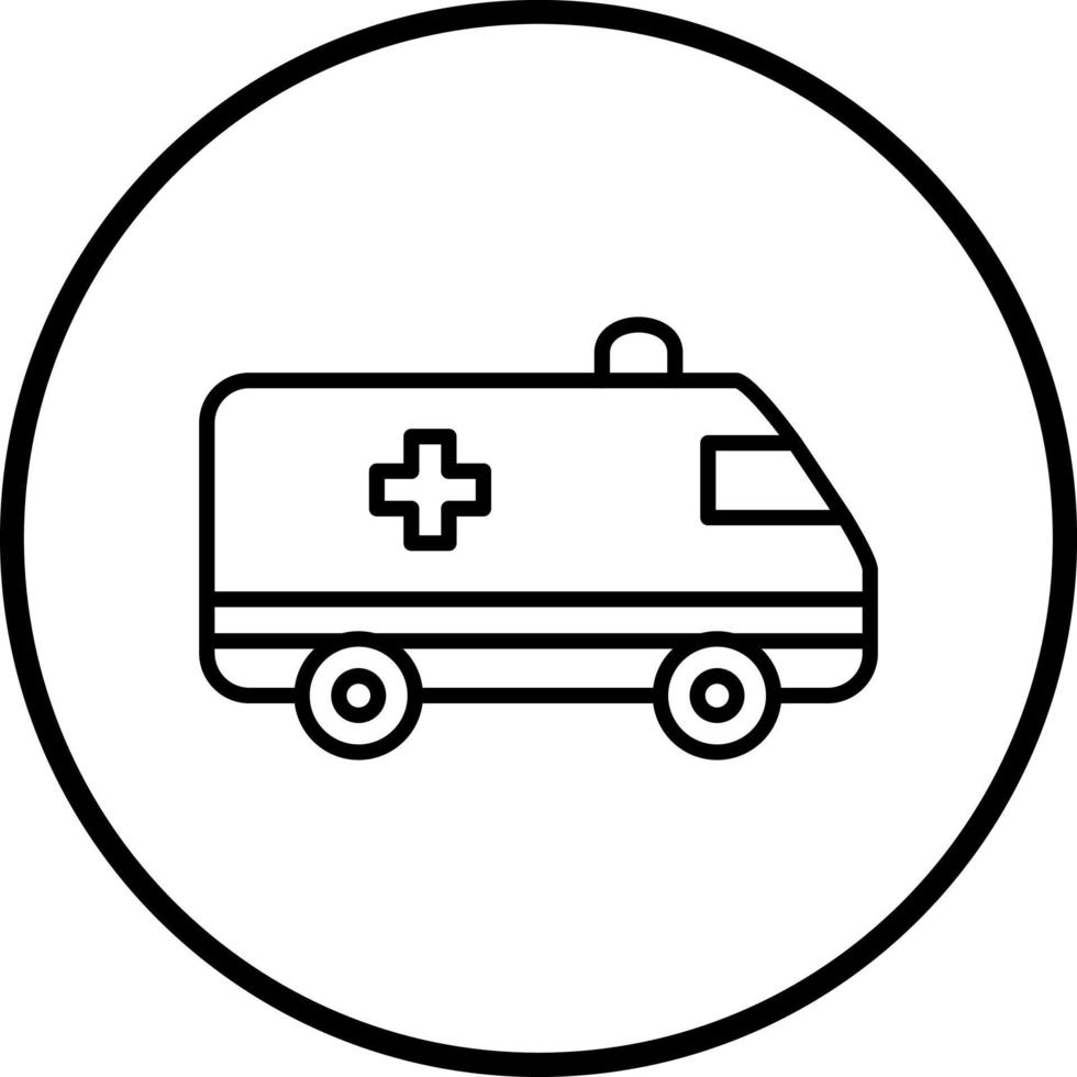 ambulance vecteur icône style