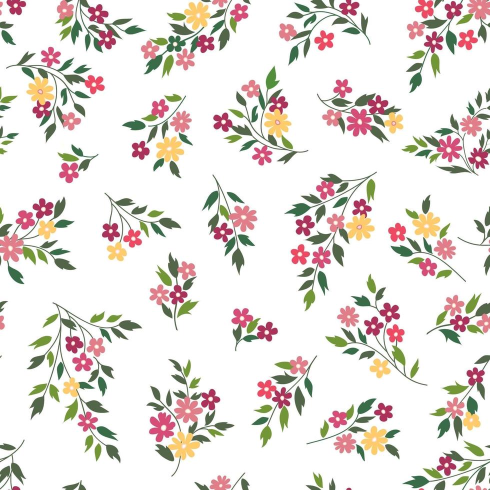 motif floral sans soudure. fond de fleur vecteur