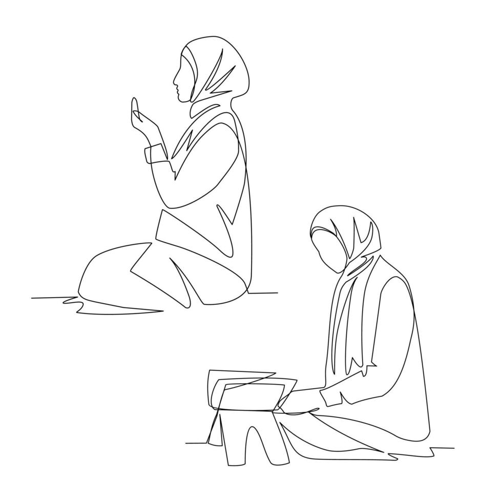 prière vecteur illustration