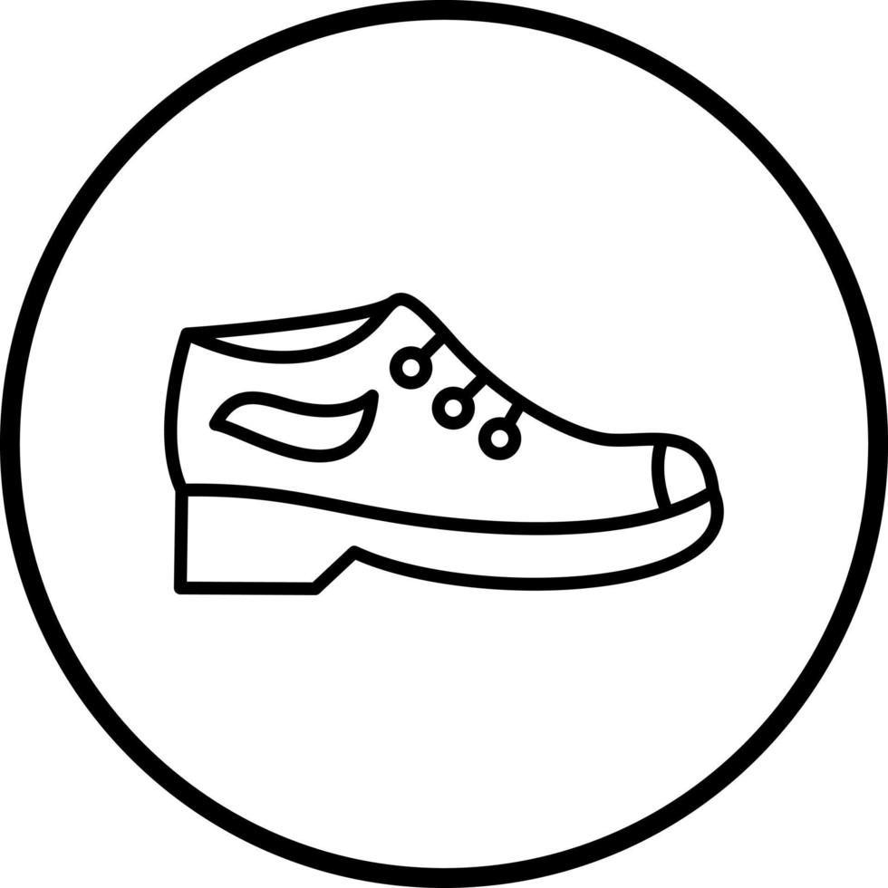 vecteur conception décontractée des chaussures vecteur icône style