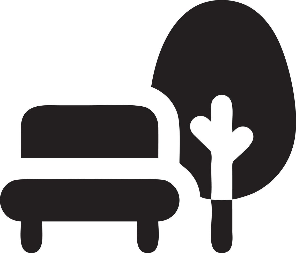 arbre icône symbole image vecteur, illustration de le arbre botanique dans noir image vecteur