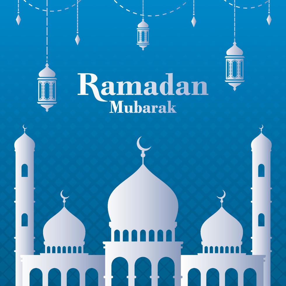 Ramadan mubarak Contexte modèle vecteur