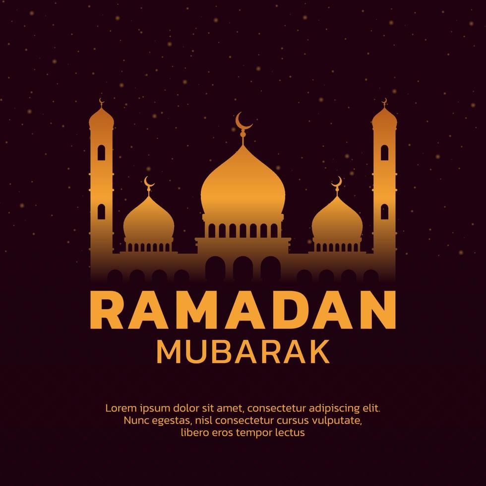 Ramadan mubarak Contexte modèle vecteur