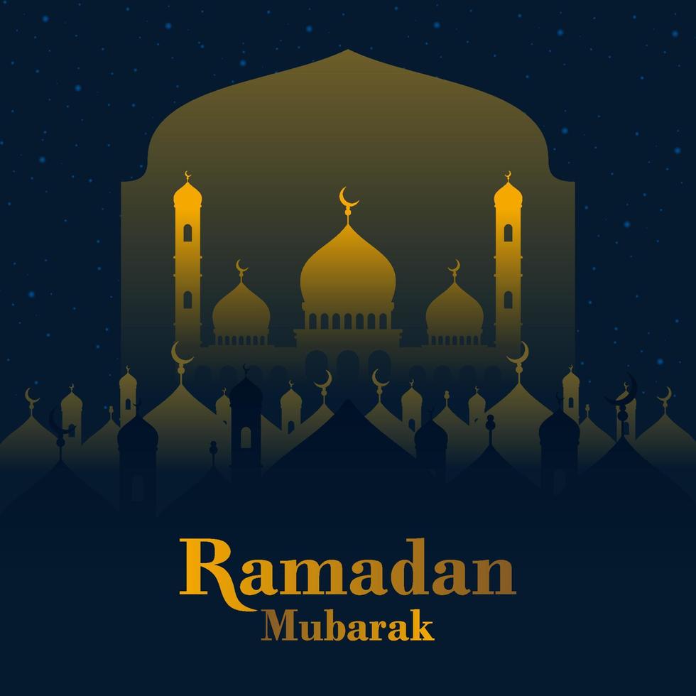 Ramadan mubarak Contexte modèle vecteur