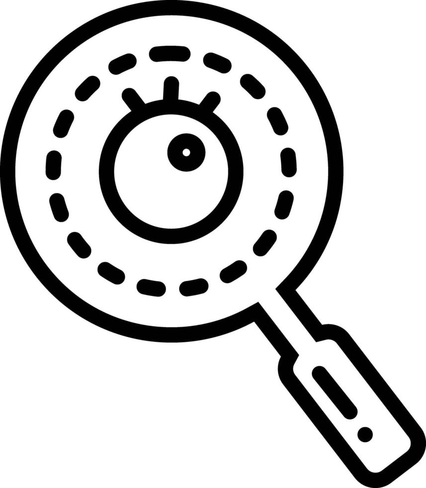 icône de ligne pour observateur vecteur