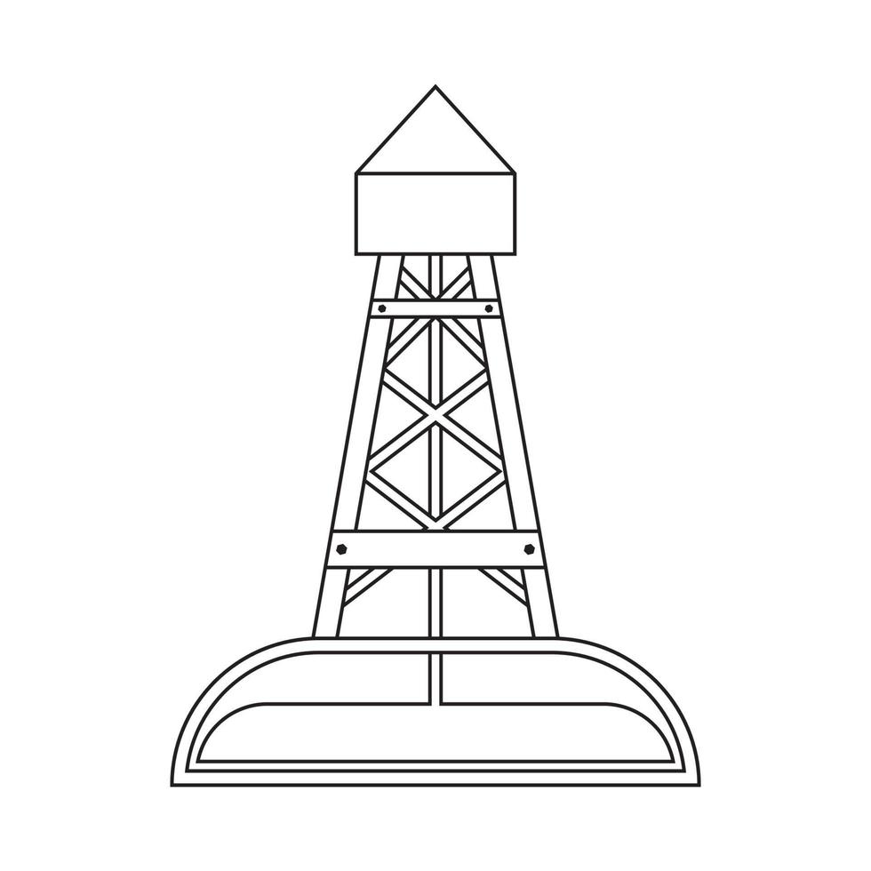pétrole plates-formes, pétrole industrie production équipement logo vecteur