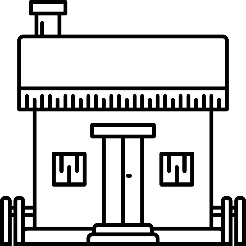 icône de ligne pour la maison vecteur