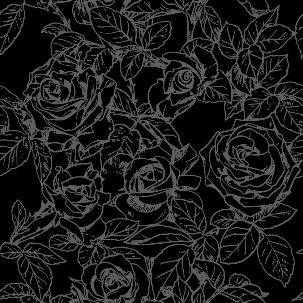 noir blanc des roses Stock des illustrations noir blanc des roses Stock des illustrations vecteur