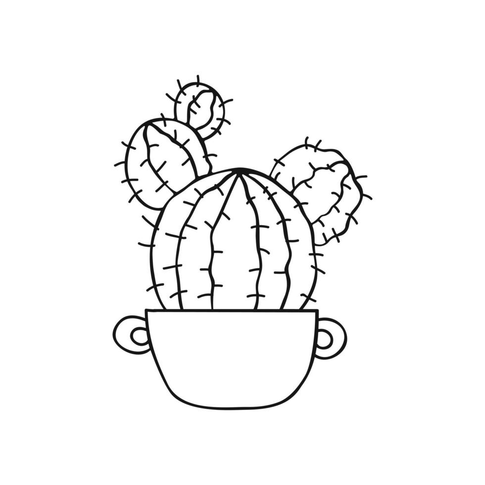 icône de vecteur de cactus. signe d'illustration de cactus. symbole ou logo du désert.