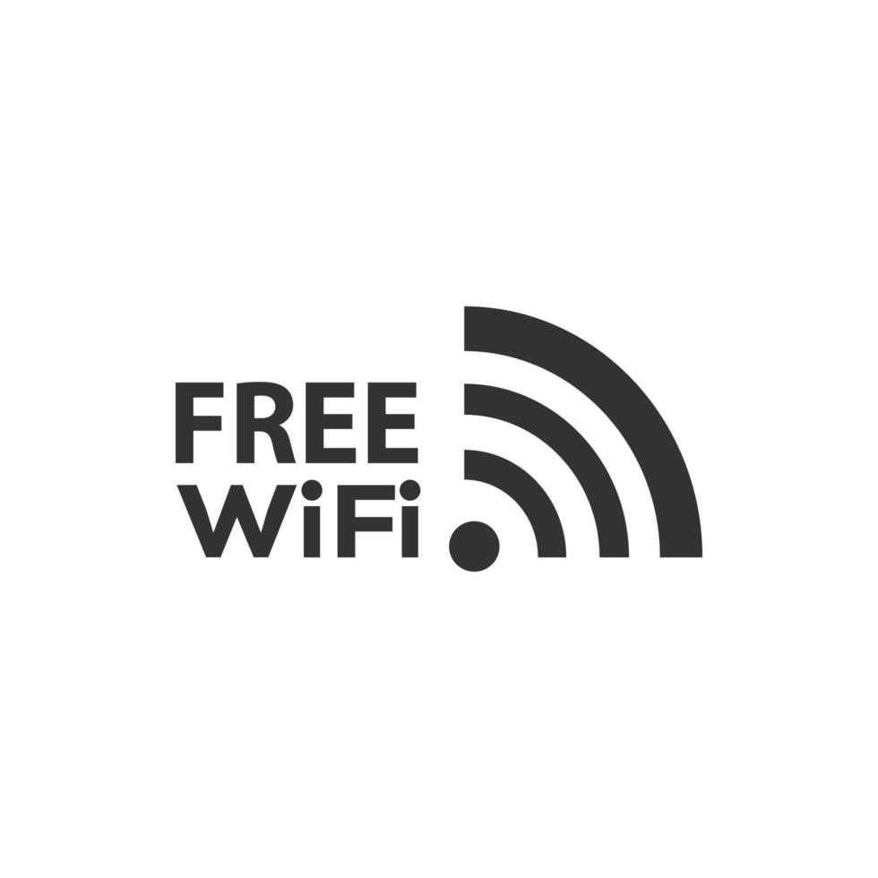 gratuit Wifi icône vecteur illustration