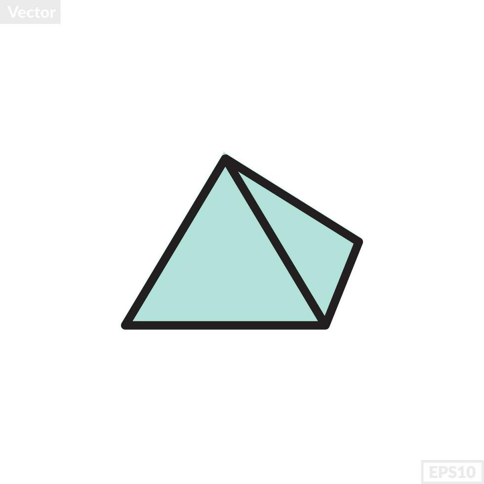 pyramide forme illustration vecteur graphique