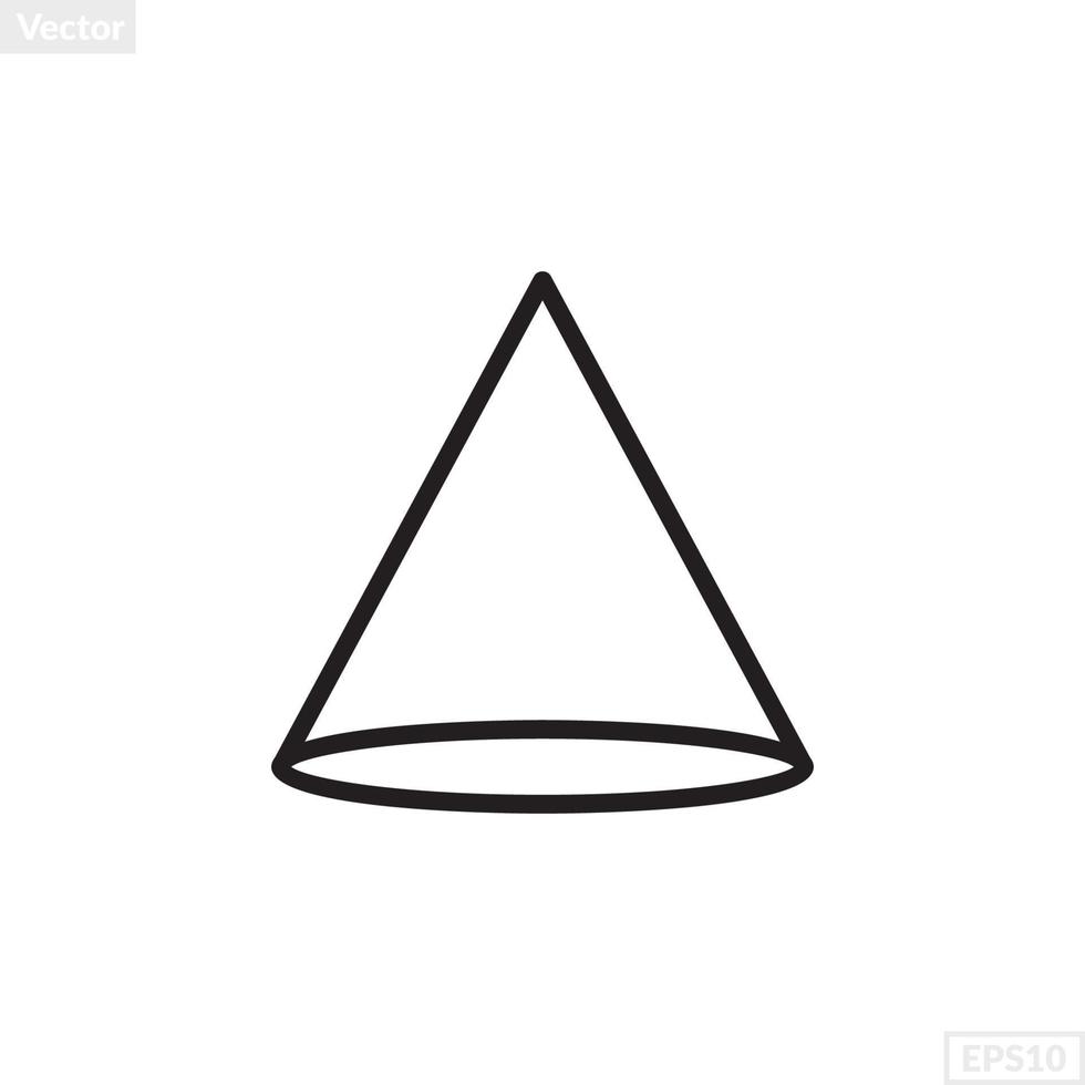 cône forme illustration vecteur graphique