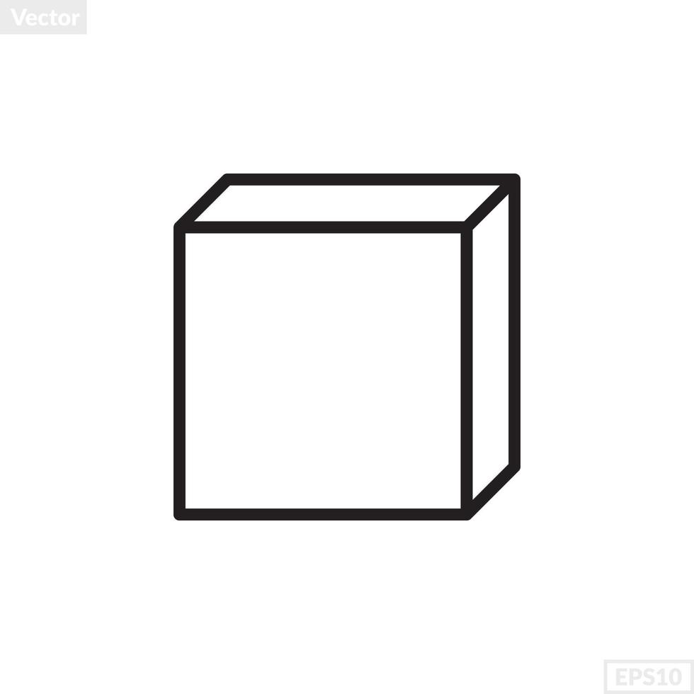 cube forme illustration vecteur graphique