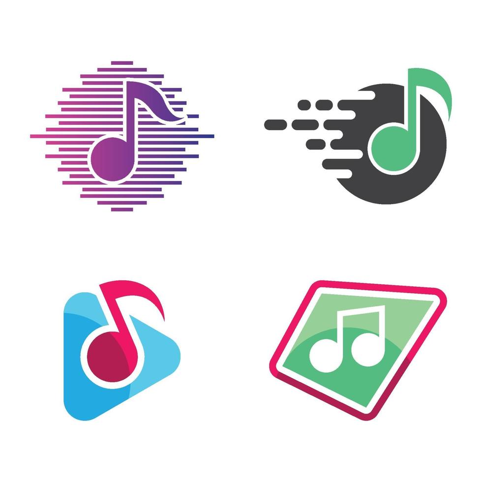 images de logo de musique vecteur
