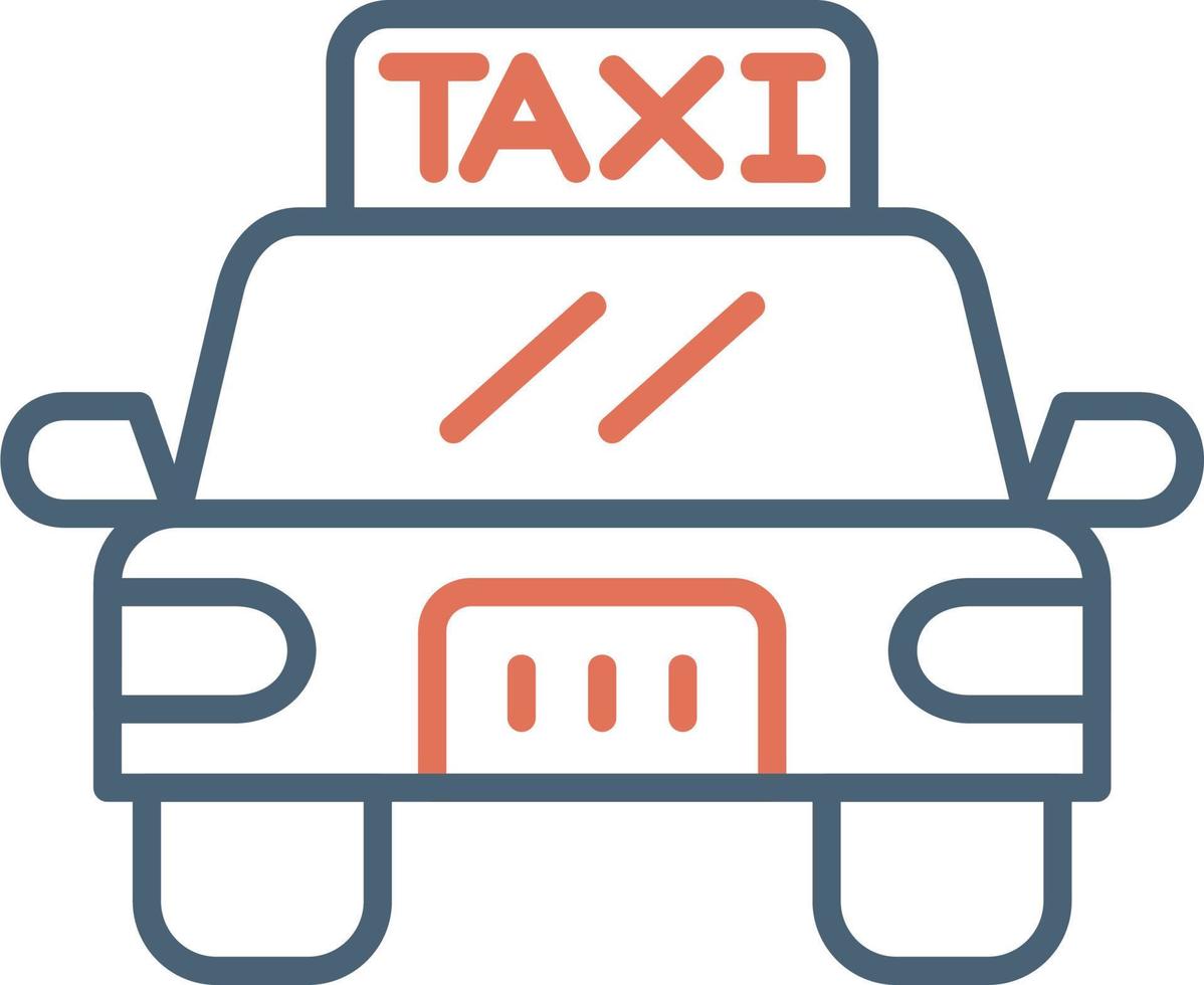 icône de vecteur de taxi