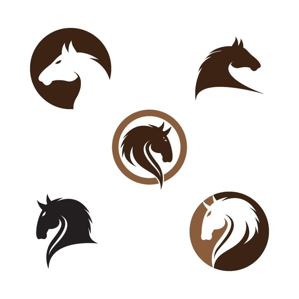 illustration d'images de logo de cheval vecteur