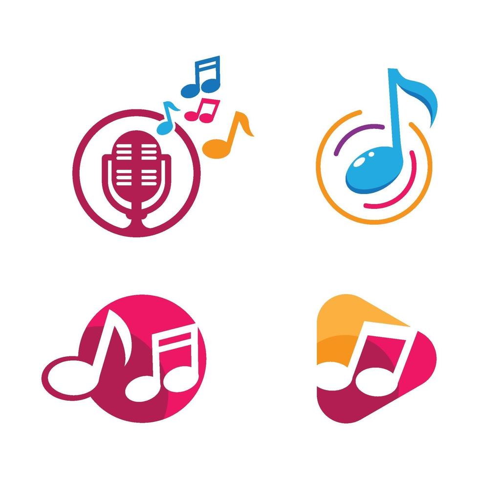 images de logo de musique vecteur