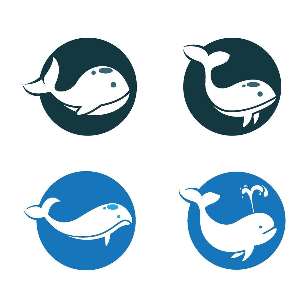 illustration d'images de logo de baleine vecteur