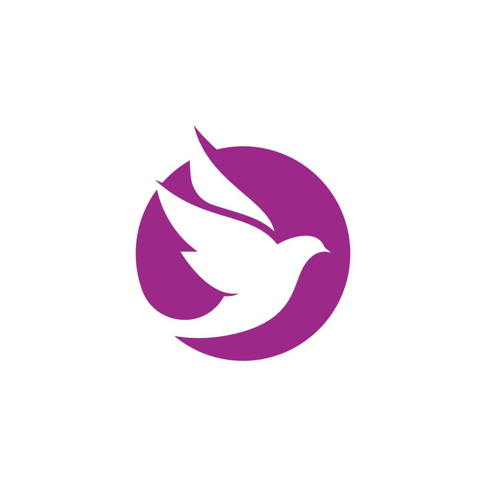 aile d'oiseau colombe icône modèle vector illustration