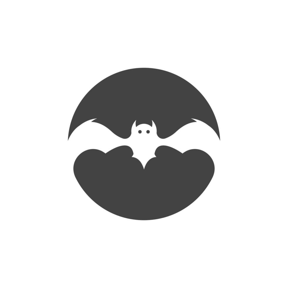 modèle de logo icône vecteur chauve-souris