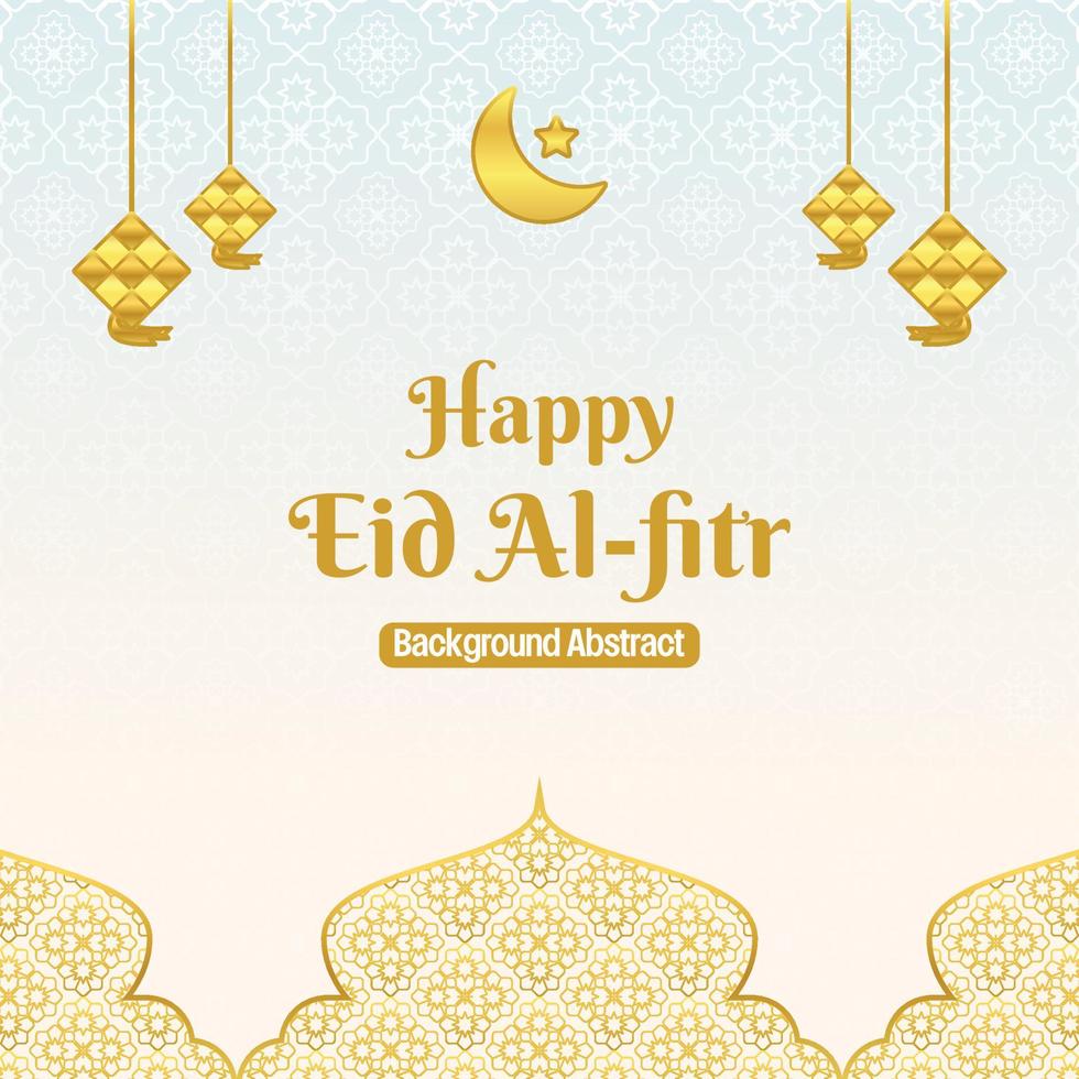 modifiable eid vente affiche modèle. avec d'or mandala, lune, étoile et diamant ornements. conception pour social médias et la toile. islamique vecteur illustration