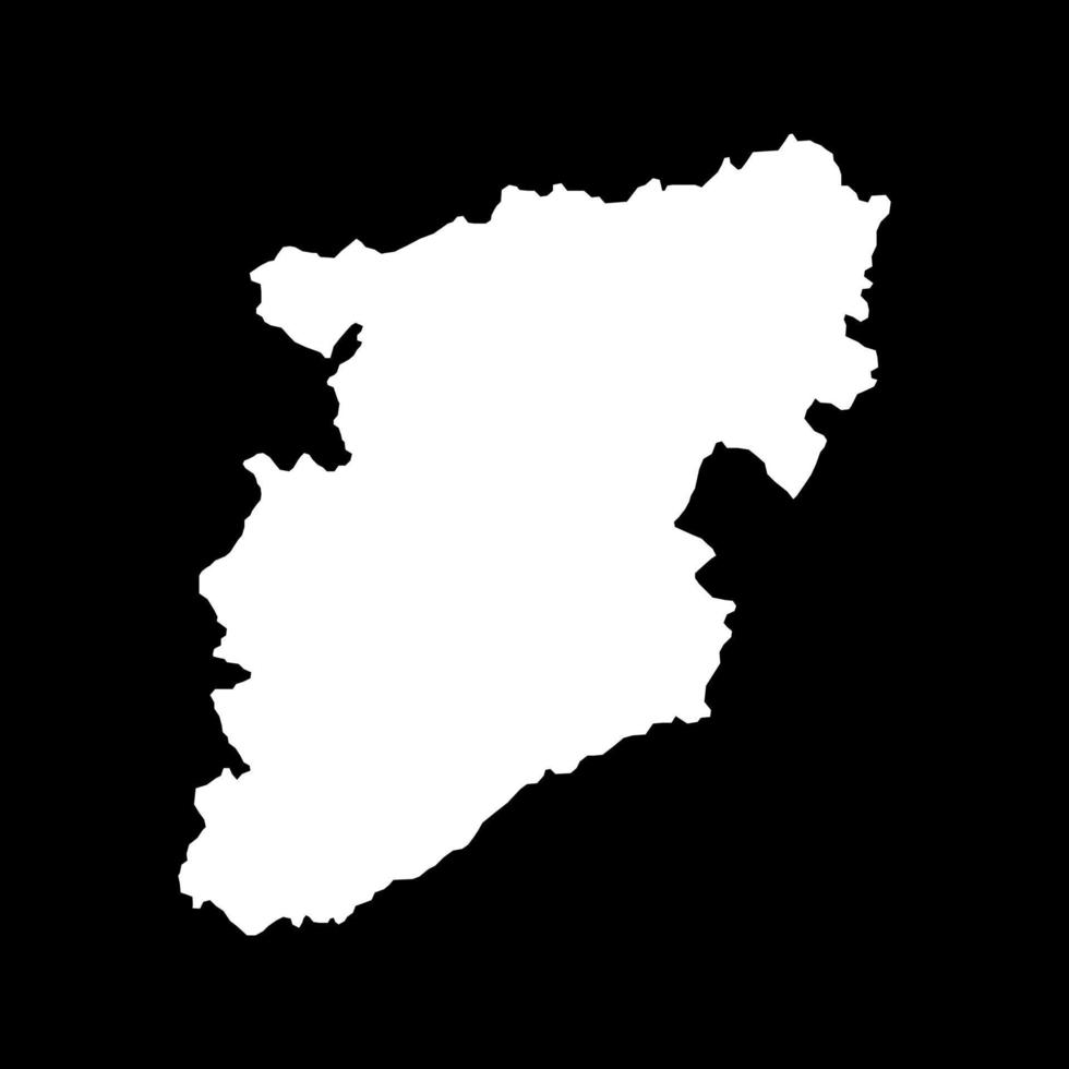 visu carte, district de le Portugal. vecteur illustration.