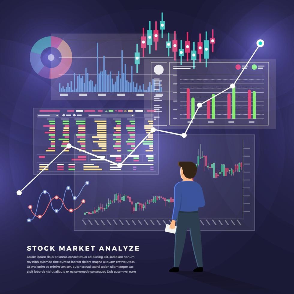 bourse de négociant vecteur