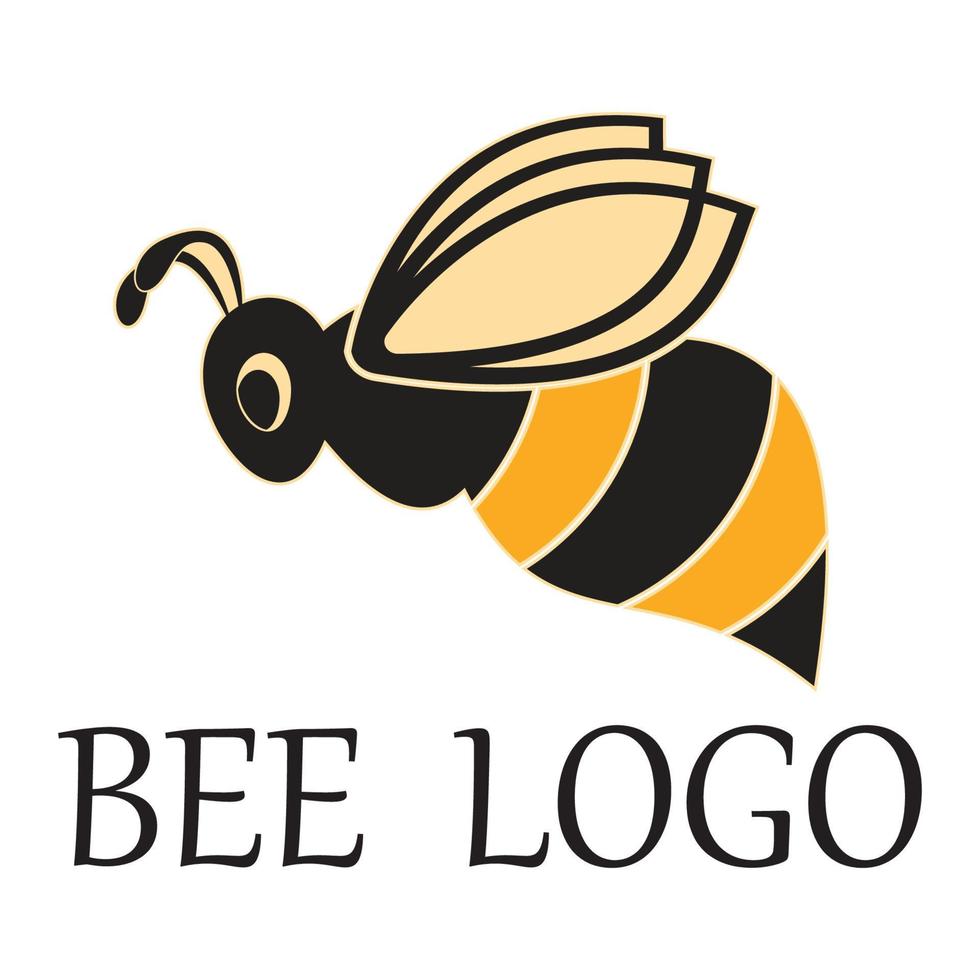 icône de conception d'illustrations de logo d'abeille vecteur