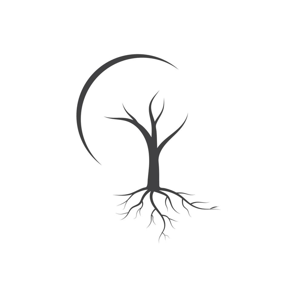 arbre logo modèle vecteur illustration