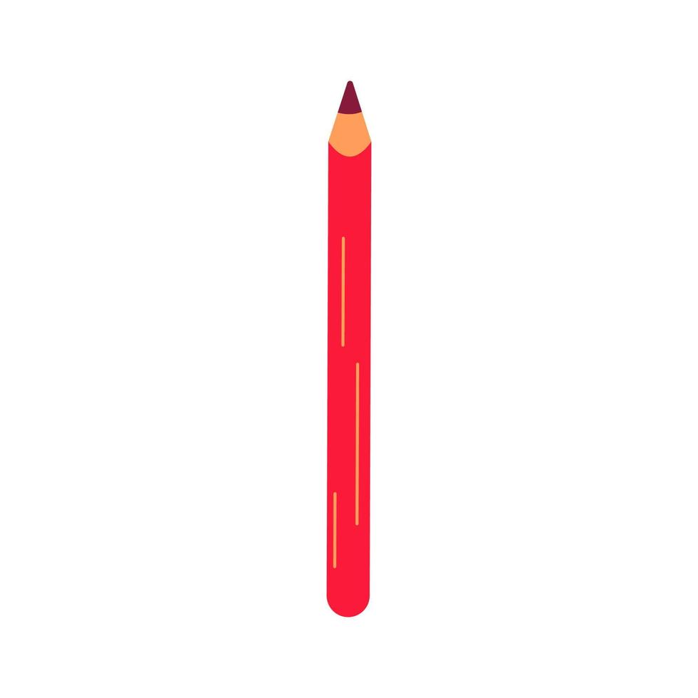 crayon. vecteur isolé illustration plat. outil pour dessin