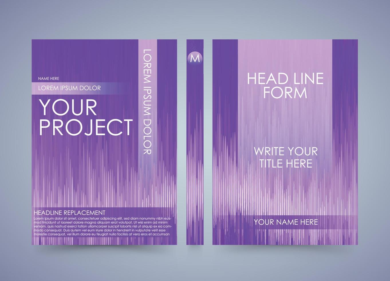 livre couverture violet compétitif conception Facile violet livre couverture affiche prospectus vecteur