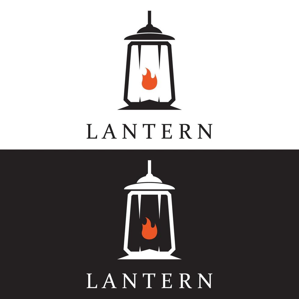 lanterne lampe conception vecteur modèle