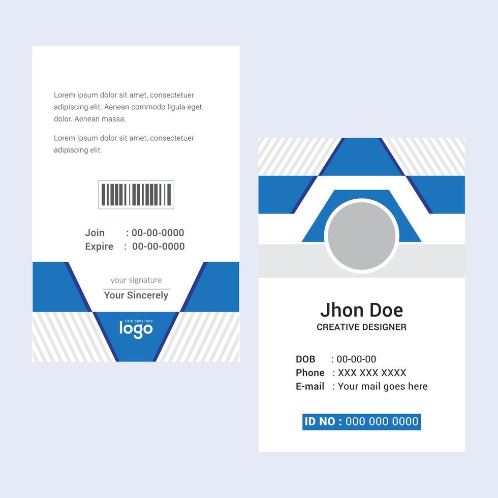 Créatif modèles affaires carte. bleu affaires cartes. professionnel et élégant abstrait carte modèles parfait pour votre entreprise et emploi titre. vecteur conception modèles. nettoyer affaires cartes.