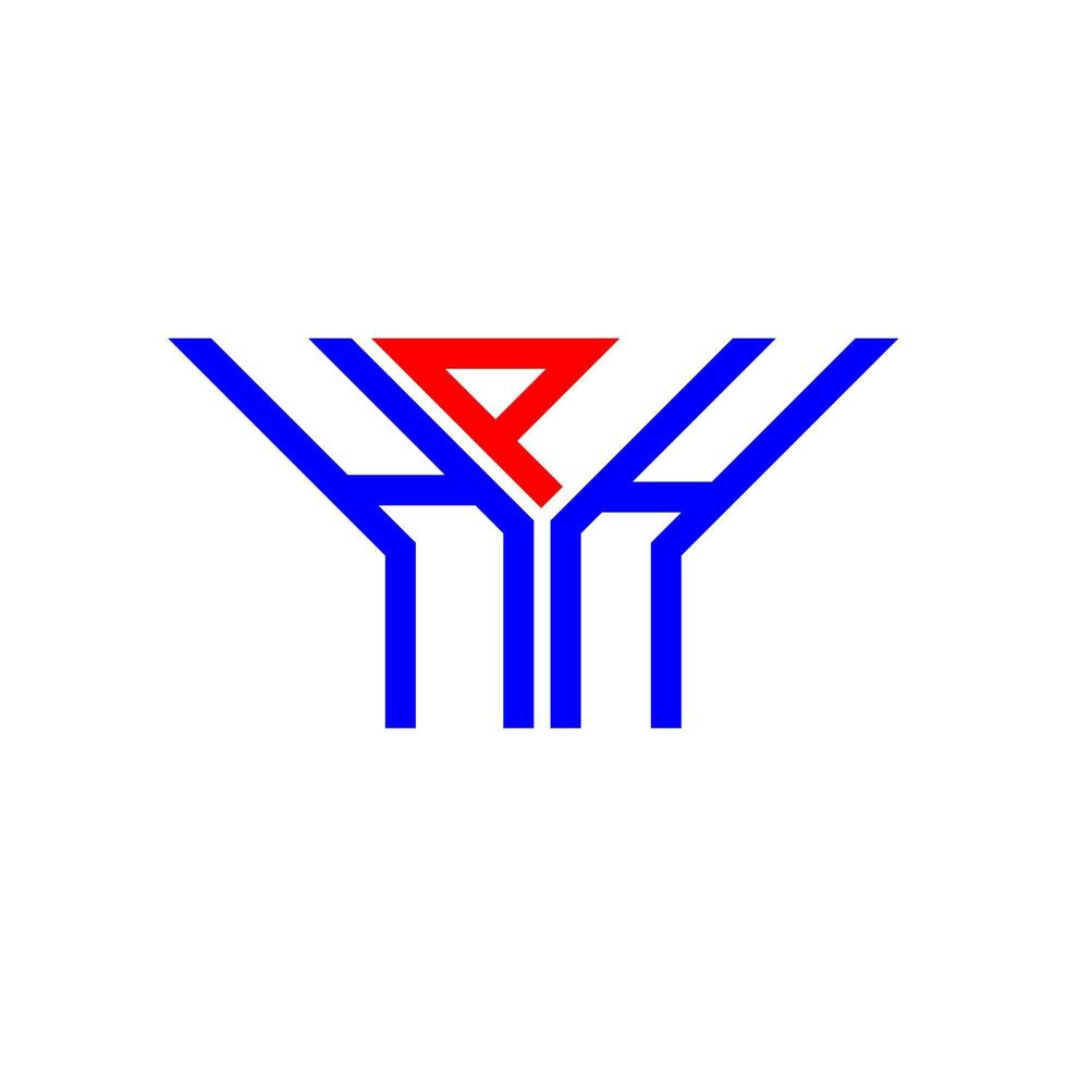 conception créative du logo hph letter avec graphique vectoriel, logo hph simple et moderne. vecteur