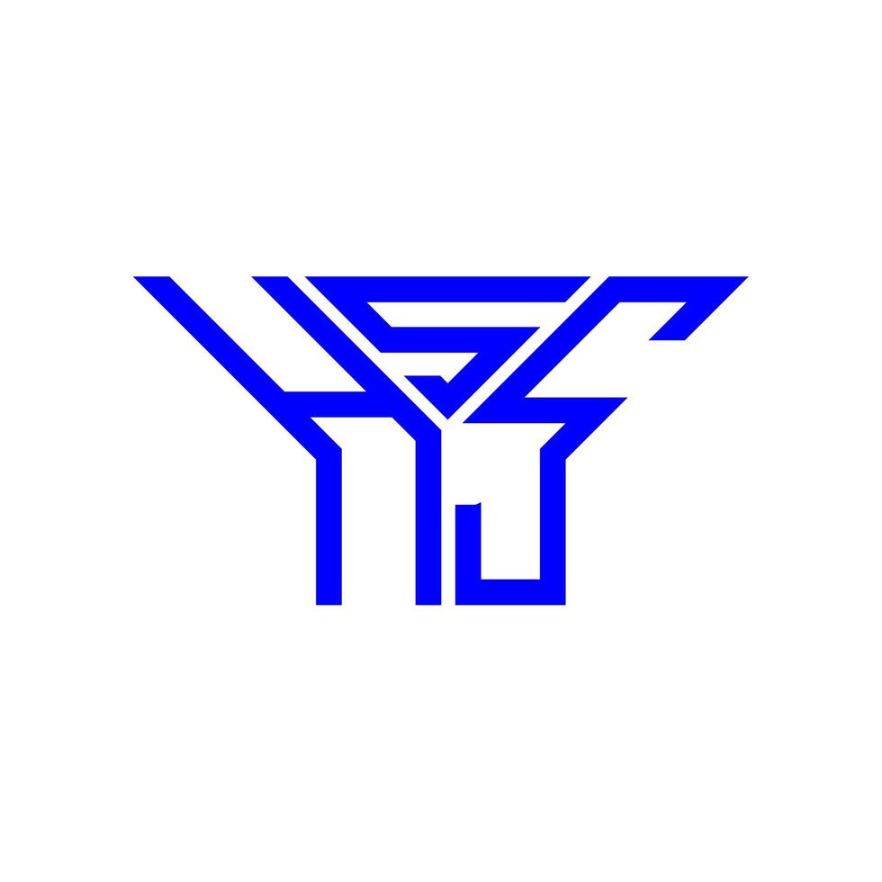 conception créative du logo hss letter avec graphique vectoriel, logo hss simple et moderne. vecteur