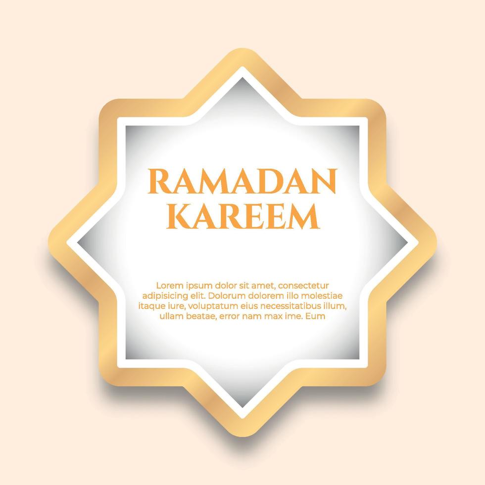 salutation carte ornements pour islamique vacances vecteur