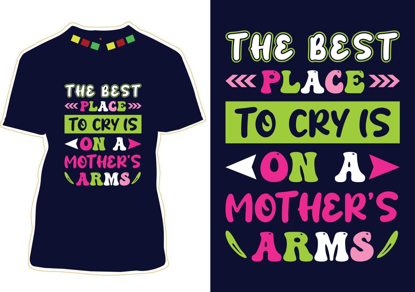 conception de t-shirt bonne fête des mères vecteur