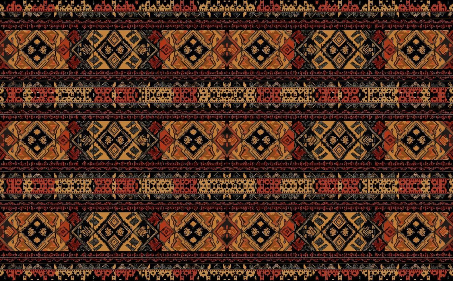 ethnique abstrait ikat modèle. sans couture modèle dans tribal, populaire broderie, mexicain style. aztèque géométrique art ornement design d'impression pour tapis, fond d'écran, vêtements, emballage, tissu, couverture, textile vecteur