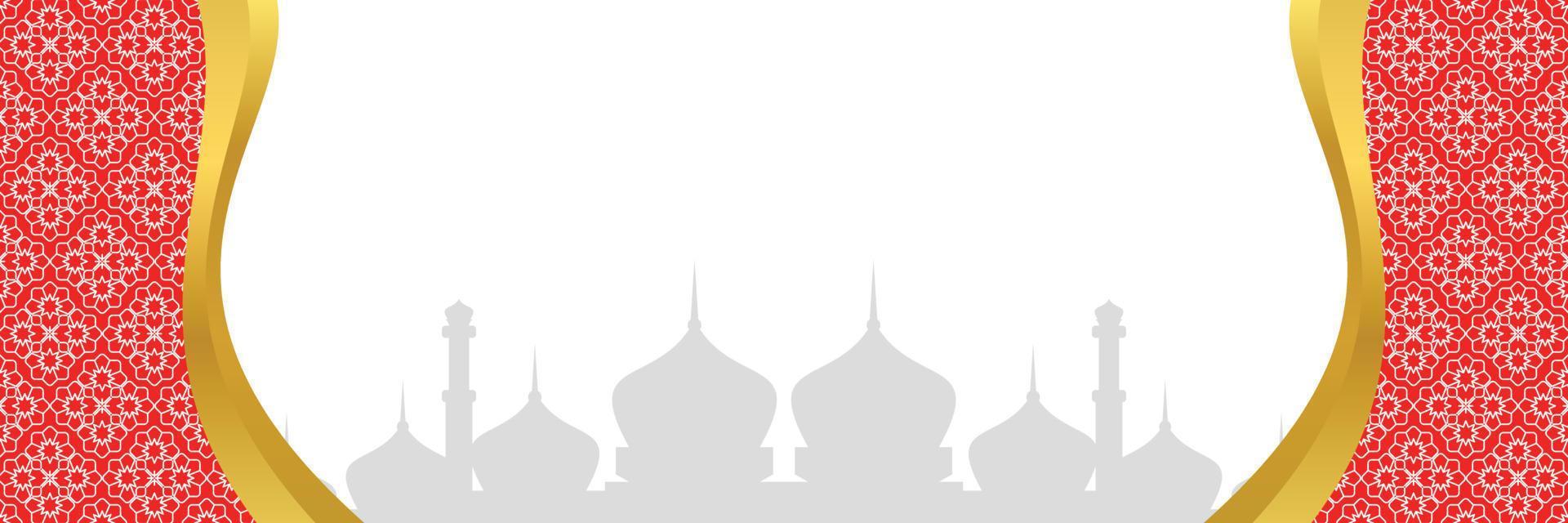 islamique arrière-plan, avec mandala ornement et mosquée silhouette. vecteur modèle pour bannières, salutation cartes pour islamique vacances, eid Al Fitr, ramadan, eid Al adha