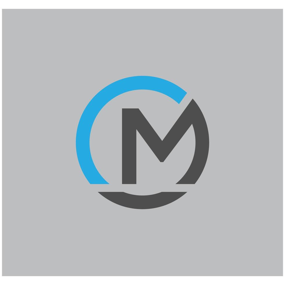 lettre cm monogramme icône logo conception modèle vecteur