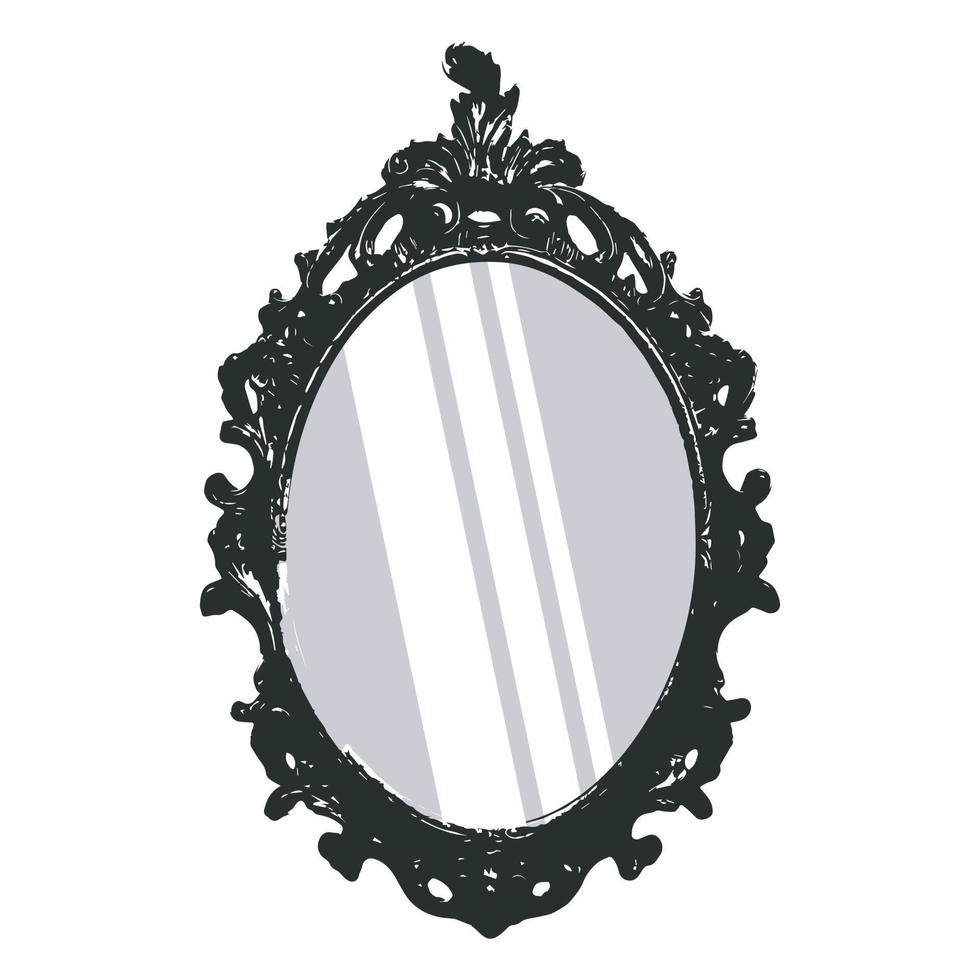 miroir vecteur avec ancien Cadre