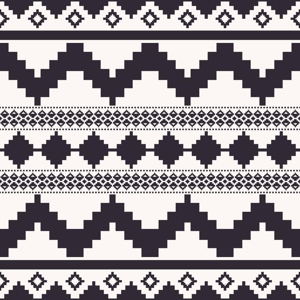 aztèque kilim géométrique noir et blanc modèle. aztèque kilim géométrique carré Triangle sans couture modèle Contexte. ethnique géométrique modèle utilisation pour tissu, Accueil intérieur décoration éléments. vecteur
