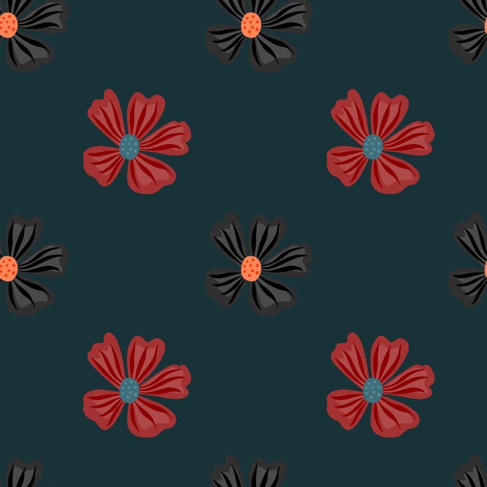 camomille fleur sans couture modèle dans Facile style. abstrait floral interminable Contexte. vecteur