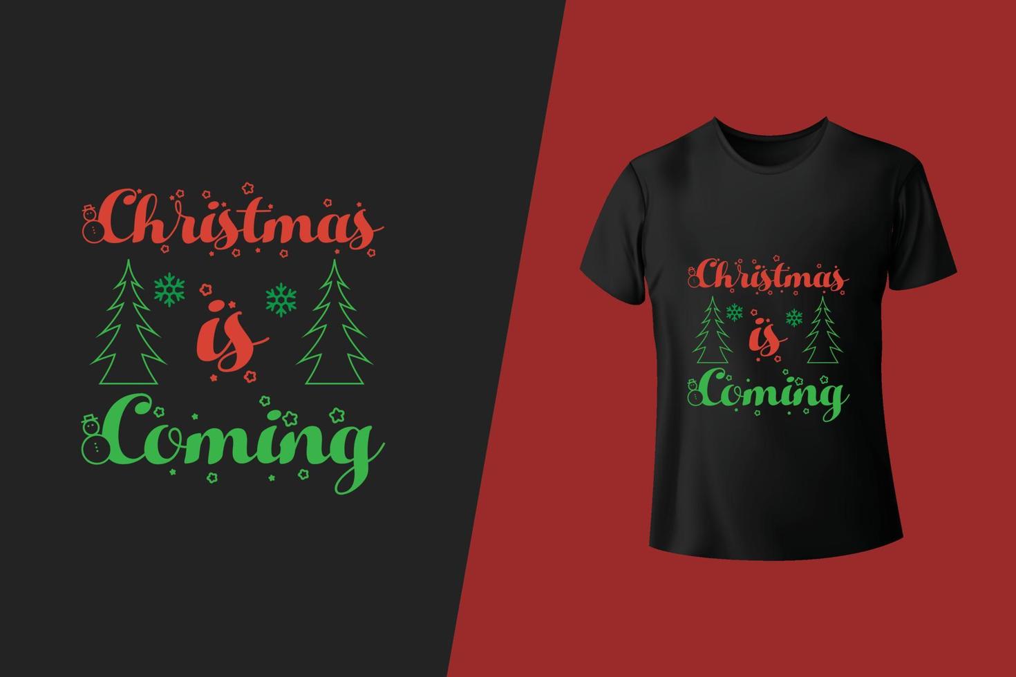 joyeux Noël T-shirt conception modèle pour Noël fête. bien pour salutation cartes, tee-shirts, tasses, et cadeaux. pour Hommes, femmes, et bébé Vêtements gratuit vecteur