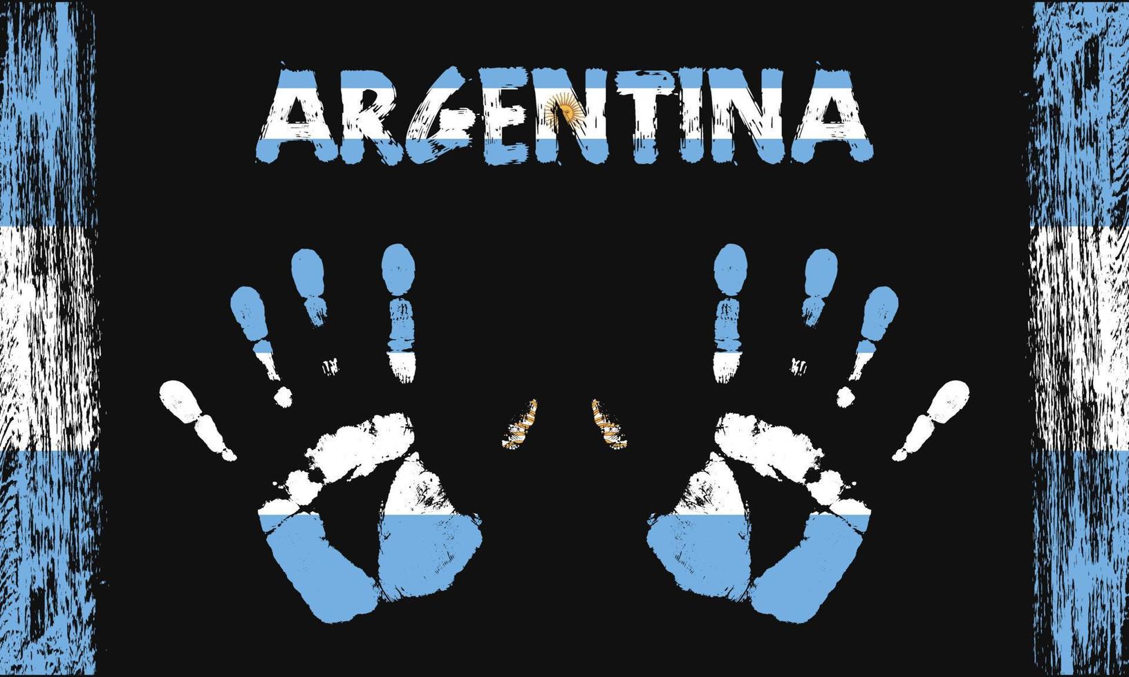 vecteur drapeau de Argentine avec une paume