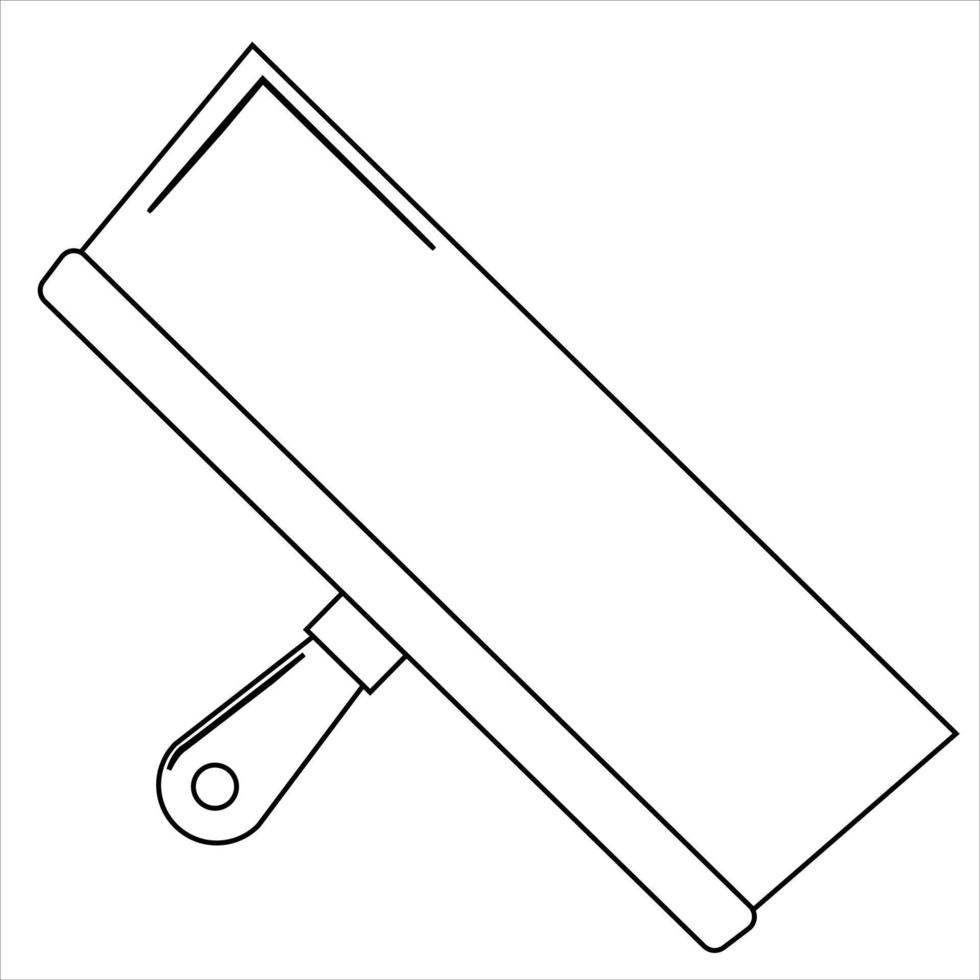 mastic couteau plat icône, construire et réparation, spatule signe vecteur graphique