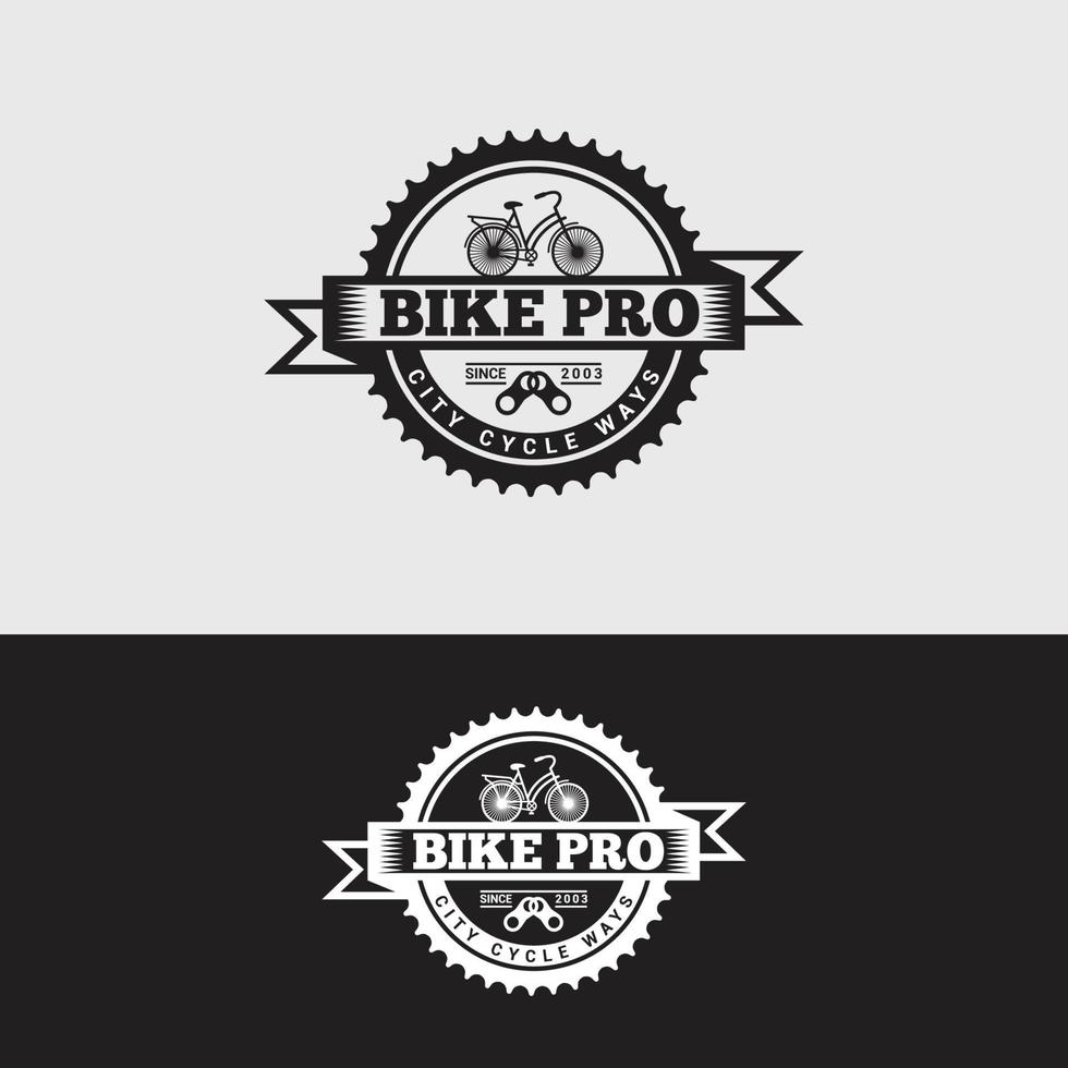 modèle de conception de vecteur de logo de vélo