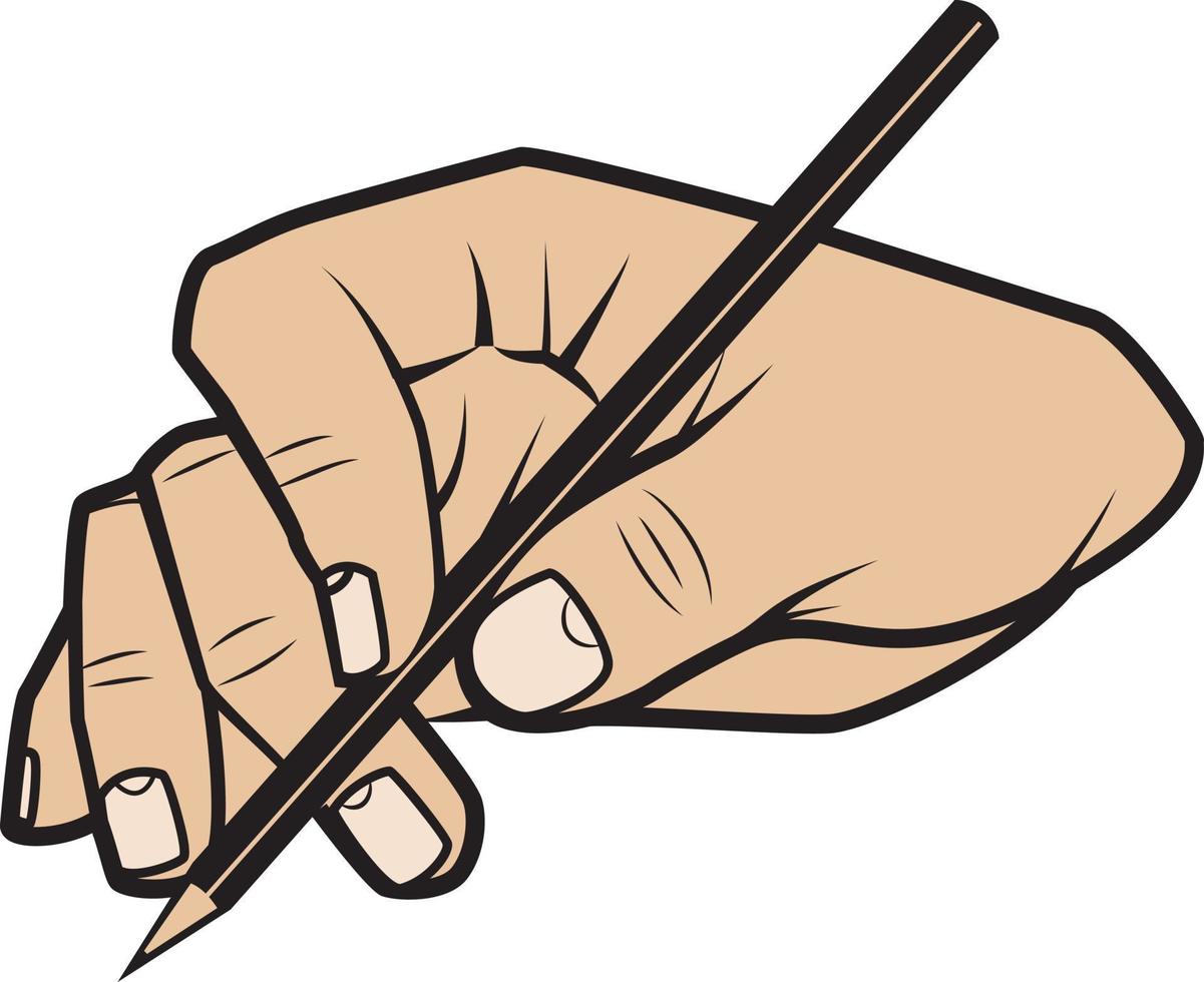 l'écriture avec une crayon, main geste, isolé sur transparent Contexte. vecteur