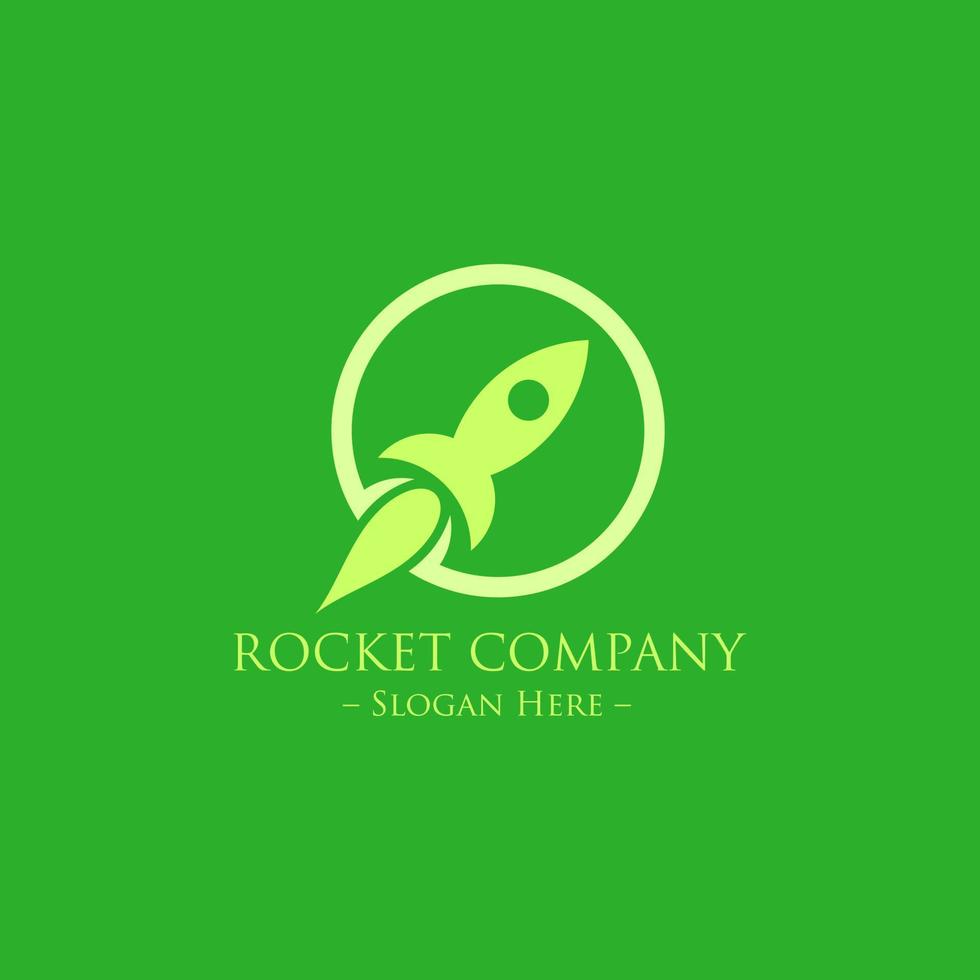 Créatif moderne fusée espace logo icône vecteur modèle