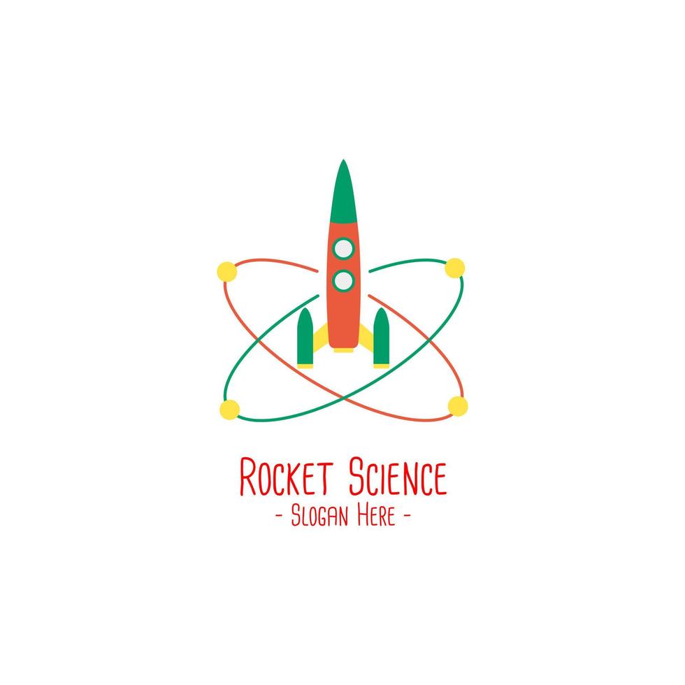 modèle de conception de logo de fusée illustration vectorielle vecteur